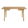 Pracovný stôl v dekore duba 70x140 cm Nice – Woodman Pracovný stôl v dekore duba 70x140 cm Nice – Woodman
