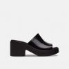 Crocs Brooklyn Slide High Shine Heel Black Crocs Brooklyn Slide High Shine Heel Black