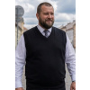 Pánska pletená vesta P2037BBbig čierna 3XL - 6XL XL Pánska pletená vesta P2037BBbig čierna 3XL - 6XL XL