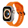 AppleMix Remienok pre Apple Watch Ultra 49 mm / 45 mm / 44 mm / 42 mm - Zvlnený - Silikón - Oranžový AppleMix Remienok pre Apple Watch Ultra 49 mm / 45 mm / 44 mm / 42 mm - Zvlnený - Silikón - Oranžový