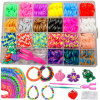 Veľká súprava na výrobu náramkov z gumičiek LOOM BANDS + príslušenstvo Veľká súprava na výrobu náramkov z gumičiek LOOM BANDS + príslušenstvo