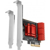 AXAGON radič do PCIe pre 6x interný SATA 6G / PCES-SA6 / ASM1166 / SP & LP AXAGON radič do PCIe pre 6x interný SATA 6G / PCES-SA6 / ASM1166 / SP & LP