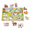 Woopie Let's Go Green WOOPIE GREEN Montessori farma Drevené puzzle so zodpovedajúcimi kolíkmi Woopie Let's Go Green WOOPIE GREEN Montessori farma Drevené puzzle so zodpovedajúcimi kolíkmi