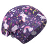 Dievčenská fleecová čiapka, spadnutá - Unuo JEDNOROŽCI Farba: Fialová, Veľkosť: S ( 45-48cm ) Dievčenská fleecová čiapka, spadnutá - Unuo JEDNOROŽCI Farba: Fialová, Veľkosť: S ( 45-48cm )