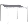 OUTSUNNY Samostatne stojaca kovová pergola s plátennou strechou 297 x 297 cm sivá OUTSUNNY Samostatne stojaca kovová pergola s plátennou strechou 297 x 297 cm sivá