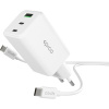 Epico UltraBoost EA40 65W GaN síťový adaptér s 1,2 m USB-C na USB-C kabelem - bílý 9915101100199 (9915101100199) Epico UltraBoost EA40 65W GaN síťový adaptér s 1,2 m USB-C na USB-C kabelem - bílý 9915101100199 (9915101100199)