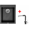 Sinks Cube 410 Metalblack + Mix 3 P GR Sinks Cube 410 Metalblack + Mix 3 P GR