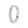 Brosway Kruhová single náušnice se zirkony Fancy Infinite White FIW102 Brosway Kruhová single náušnice se zirkony Fancy Infinite White FIW102