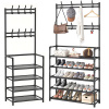 5-poschodový kovový stojan na kabáty topánky kabelky podkrovný šatník 5-poschodový kovový stojan na kabáty topánky kabelky podkrovný šatník