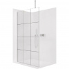 CERANO - Sprchová zástena Walk-in Onyx Top Cube Ľ/P - 8 mm - hranatá vzpera - chróm, industriálne sklo - 110x200 cm CERANO - Sprchová zástena Walk-in Onyx Top Cube Ľ/P - 8 mm - hranatá vzpera - chróm, industriálne sklo - 110x200 cm