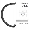 Vyosené madlo na dvere FT - MADLO kód K16 Ø 30 mm UN pár CIM - čierna matná (FNO) | MP-KOVANIA.sk Vyosené madlo na dvere FT - MADLO kód K16 Ø 30 mm UN pár CIM - čierna matná (FNO) | MP-KOVANIA.sk