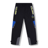 Chlapčenské šusťákové nohavice, zateplené - KUGO DK8235, čierna / signálne zipsy Farba: Čierná, Veľkosť: 146 Chlapčenské šusťákové nohavice, zateplené - KUGO DK8235, čierna / signálne zipsy Farba: Čierná, Veľkosť: 146