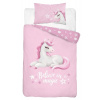 DETEXPOL Obliečky do postieľky Jednorožec ružová Bavlna, 100/135, 40/60 cm DETEXPOL Obliečky do postieľky Jednorožec ružová Bavlna, 100/135, 40/60 cm