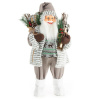 ArtFir Vianočná dekorácia SANTA CLAUS 78A | biela/strieborná 44 x 26 x 80 cm ArtFir Vianočná dekorácia SANTA CLAUS 78A | biela/strieborná 44 x 26 x 80 cm