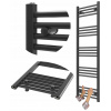 Kúpeľňový radiátor, vodný Granitan 546 W, 500 x 1400 mm, čierny Kúpeľňový radiátor, vodný Granitan 546 W, 500 x 1400 mm, čierny