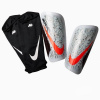 Nike Mercurial Lite Shin Guards Silver/Red Small Nike Mercurial Lite Shin Guards Silver/Red Small
