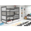 BMS Group Poschodová posteľ RICO 2 - 200x90cm - Grafitový - Biely BMS Group Poschodová posteľ RICO 2 - 200x90cm - Grafitový - Biely