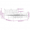 vidaXL Kovový rám postele s čelom a podnožkou čierny 150x200 cm - Čierna - 82158-36548 vidaXL Kovový rám postele s čelom a podnožkou čierny 150x200 cm - Čierna - 82158-36548