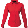 PREMIER PR 300 / Dámska popelínová košeľa s dlhým rukávom - strawberry red XXXL PREMIER PR 300 / Dámska popelínová košeľa s dlhým rukávom - strawberry red XXXL