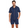 Pánske pyžamo bez zipsu Doctor Nap PMB.4261 Farba: modrá - svetlo, Veľkosť: XL Pánske pyžamo bez zipsu Doctor Nap PMB.4261 Farba: modrá - svetlo, Veľkosť: XL