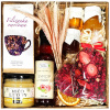 DARČEKOVÝ KOŠÍK BOX SET ČOKOLÁDA ČAJ MED SIRUP KVETY DARČEKOVÝ KOŠÍK BOX SET ČOKOLÁDA ČAJ MED SIRUP KVETY