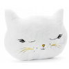 Dekoratívny vankúš Party Deco mačka biela 42x32 cm Dekoratívny vankúš Party Deco mačka biela 42x32 cm