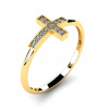ZLATÝ PRSTEŇ KRÍŽ S BRILANTMI 0,09CT (ZLATÝ PRSTEŇ KRÍŽ S BRILANTMI 0,09CT) ZLATÝ PRSTEŇ KRÍŽ S BRILANTMI 0,09CT (ZLATÝ PRSTEŇ KRÍŽ S BRILANTMI 0,09CT)