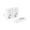 REBEL diaľkovo ovládané zásuvky, 2 zásuvky, 1 diaľkový ovládač URZ3469 REBEL diaľkovo ovládané zásuvky, 2 zásuvky, 1 diaľkový ovládač URZ3469