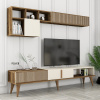 TV skrinka / Obývacia stena Milan TV - Walnut, Cream TV skrinka / Obývacia stena Milan TV - Walnut, Cream
