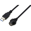 USB konektor TRU COMPONENTS TC-E10T-FT3-PWF/MU3-NWA-0.5PV-S TC-13543604, 0.5 m, 1 ks; TC-13543604 USB konektor TRU COMPONENTS TC-E10T-FT3-PWF/MU3-NWA-0.5PV-S TC-13543604, 0.5 m, 1 ks; TC-13543604