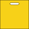 Igelitové tašky s rozmerom 550 x 550 mm, žlté Igelitové tašky s rozmerom 550 x 550 mm, žlté