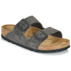 BIRKENSTOCK Šľapky Arizona LEVE Velvet Grey Šedá BIRKENSTOCK Šľapky Arizona LEVE Velvet Grey Šedá