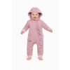 Teplákový overal s volánikom a kapucňou GIRL, Baby Nellys, púdrový, veľ. 86 Teplákový overal s volánikom a kapucňou GIRL, Baby Nellys, púdrový, veľ. 86