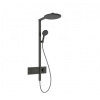 Hansgrohe Raindance Alive S Sprchový set s termostatom, priemer 30 cm, 3 prúdy, kefovaný čierny chróm 24595340-HG Hansgrohe Raindance Alive S Sprchový set s termostatom, priemer 30 cm, 3 prúdy, kefovaný čierny chróm 24595340-HG