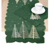 Obrus Vianočné, Moderné stromčeky, zelený 40 x 140 cm Obrus Vianočné, Moderné stromčeky, zelený 40 x 140 cm