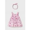 Detské bavlnené šaty Mayoral Newborn 1873.2T.Newborn.PPYH ružová 70 Detské bavlnené šaty Mayoral Newborn 1873.2T.Newborn.PPYH ružová 70