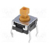 Mikrospínač TACT SPST-NO Polohy 2 0,05A/24VDC THT není 2,25N Mikrospínač TACT SPST-NO Polohy 2 0,05A/24VDC THT není 2,25N