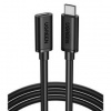 Kábel UGREEN USB-C, predlžovací, 0,5m (40574) čierny Kábel UGREEN USB-C, predlžovací, 0,5m (40574) čierny