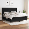 Box spring postel s matrací černá 180x200 cm textil Černý 3131531 Box spring postel s matrací černá 180x200 cm textil Černý 3131531
