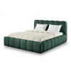 Wilsondo Čalúnená manželská posteľ Micandi 180x200 - tmavozelená Wilsondo Čalúnená manželská posteľ Micandi 180x200 - tmavozelená