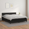 vidaXL Boxspring posteľ s matracom čierna 180x200 cm umelá koža - Čierna - 178414-112560 vidaXL Boxspring posteľ s matracom čierna 180x200 cm umelá koža - Čierna - 178414-112560
