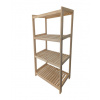 Drevený regál so 4 policami, 133 x 80 x 43 cm Drevený regál so 4 policami, 133 x 80 x 43 cm