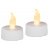 MagicHome Vianoce Sviečky MagicHome Vianoce, LED čajové, sada 2 ks, biele, na hrob, pohyblivý plameň MagicHome Vianoce Sviečky MagicHome Vianoce, LED čajové, sada 2 ks, biele, na hrob, pohyblivý plameň