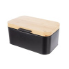 Orion Chlebník BLACK, plech/bambus, 30 x 19,5 x 14,5 cm Orion Chlebník BLACK, plech/bambus, 30 x 19,5 x 14,5 cm
