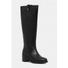 Kožené čižmy Tommy Hilfiger RIDING LTHR LONG BOOT BLOCK HEEL FW0FW08777 čierna EUR 36 Kožené čižmy Tommy Hilfiger RIDING LTHR LONG BOOT BLOCK HEEL FW0FW08777 čierna EUR 36
