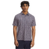 Under Armour Printed Short-Sleeve Performance Polo Shirt Blue S Under Armour Printed Short-Sleeve Performance Polo Shirt Blue S