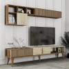 TV skrinka / Obývacia stena Milan - Walnut, Travertine TV skrinka / Obývacia stena Milan - Walnut, Travertine