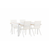 Venture Home, Zahradní sestava stolku a jídelních židlí TOGO - MEXIKO | bílá Venture Home, Zahradní sestava stolku a jídelních židlí TOGO - MEXIKO | bílá