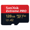 SanDisk Extreme PRO microSDXC 128 GB + SD Adapter 200 MB/s and 90 MB/s A2 C10 V30 UHS-I U3 - SANDISK 214504