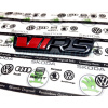 Škoda Kodiaq logo prednej masky RS vo farbe MONTE CARLO BLACK GLOWING RED Škoda Kodiaq logo prednej masky RS vo farbe MONTE CARLO BLACK GLOWING RED